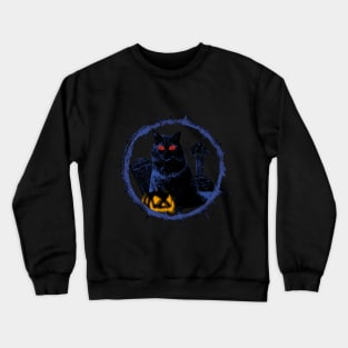 spooky halloween cat t-shirts Crewneck Sweatshirt